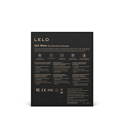 LELO - Ida Wave Dual Stimulation Massager Black ❤️Lelo