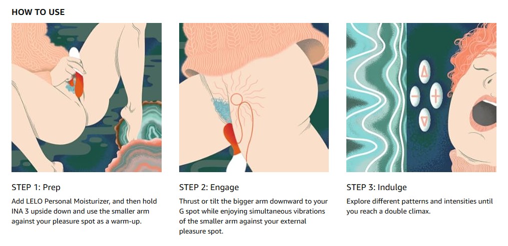 LELO Ina 3 Rabbit Vibrator Seaweed ❤️Lelo