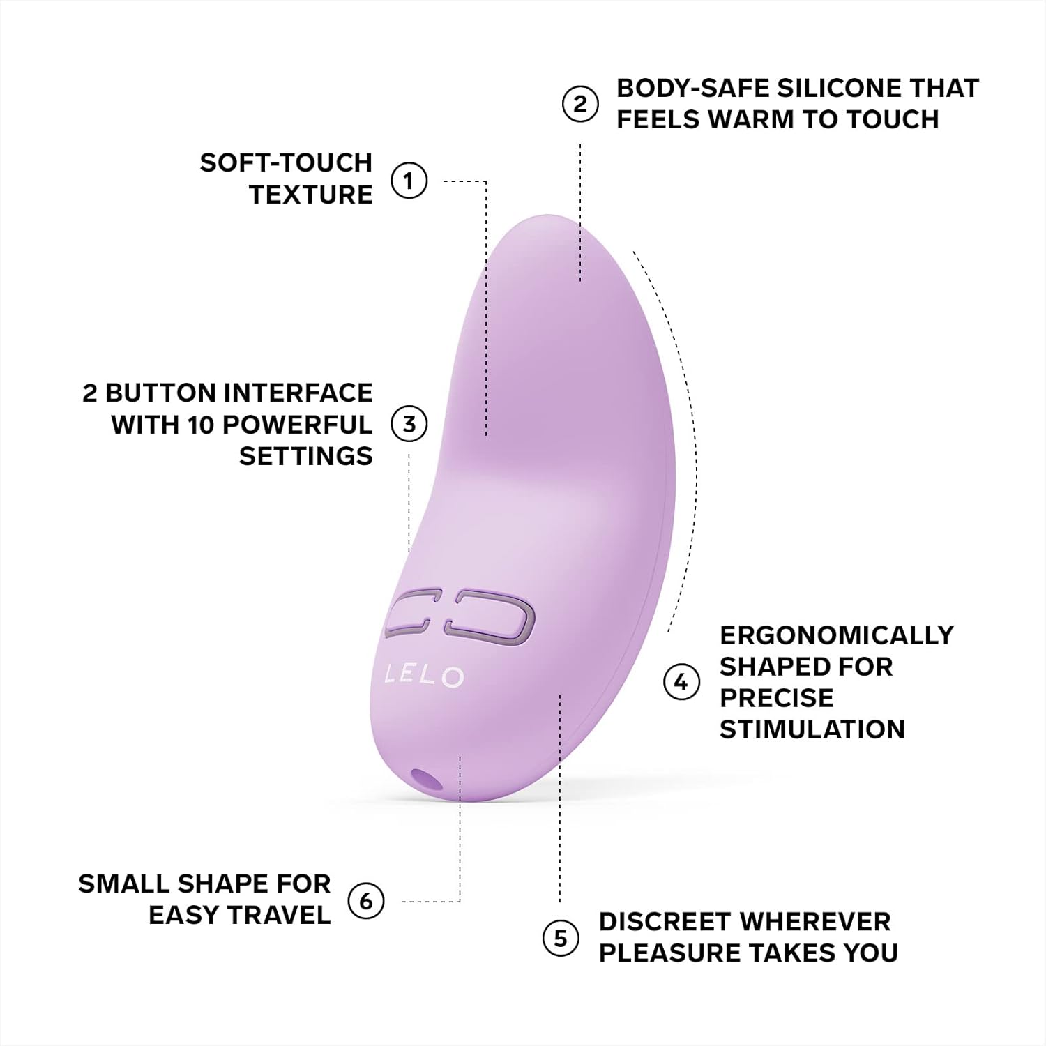 Clitoral Vibrator LELO - Lily 3 Calm Lavender ❤️Lelo