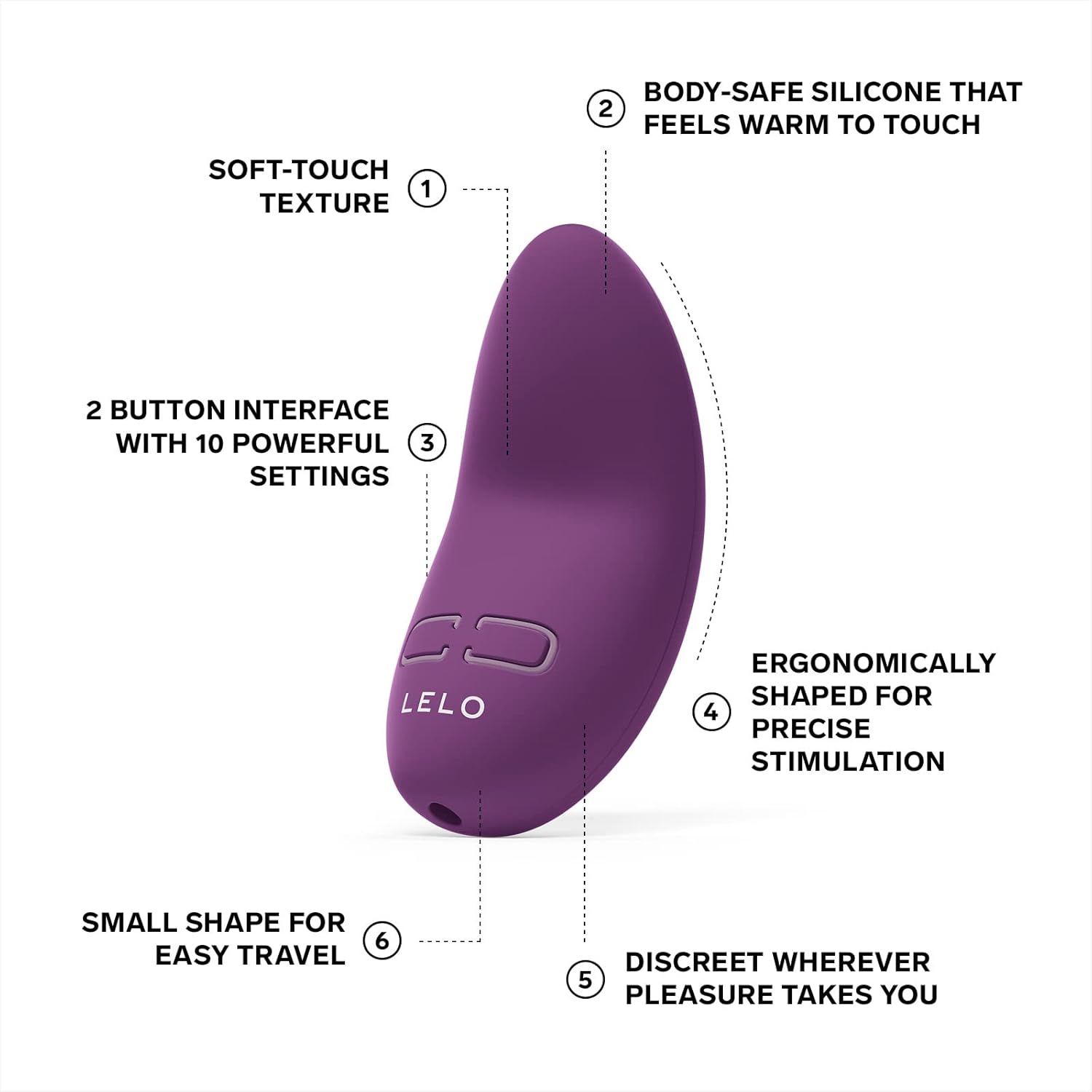 Clitoral Vibrator LELO - Lily 3 Dark Plum ❤️Lelo