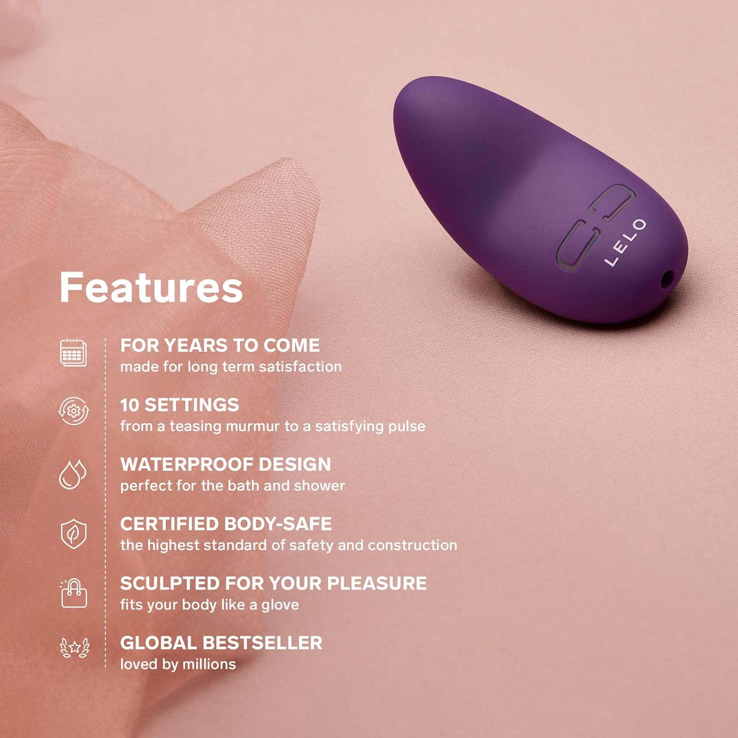 Clitoral Vibrator LELO - Lily 3 Dark Plum ❤️Lelo