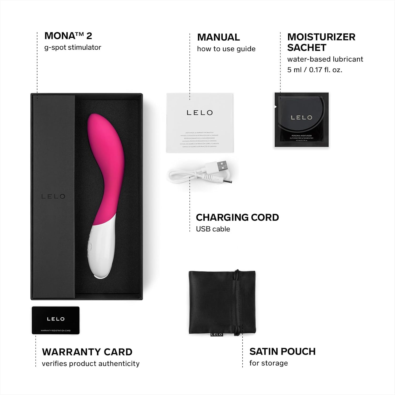 LELO - Mona 2 Vibrator Cerise ❤️Lelo