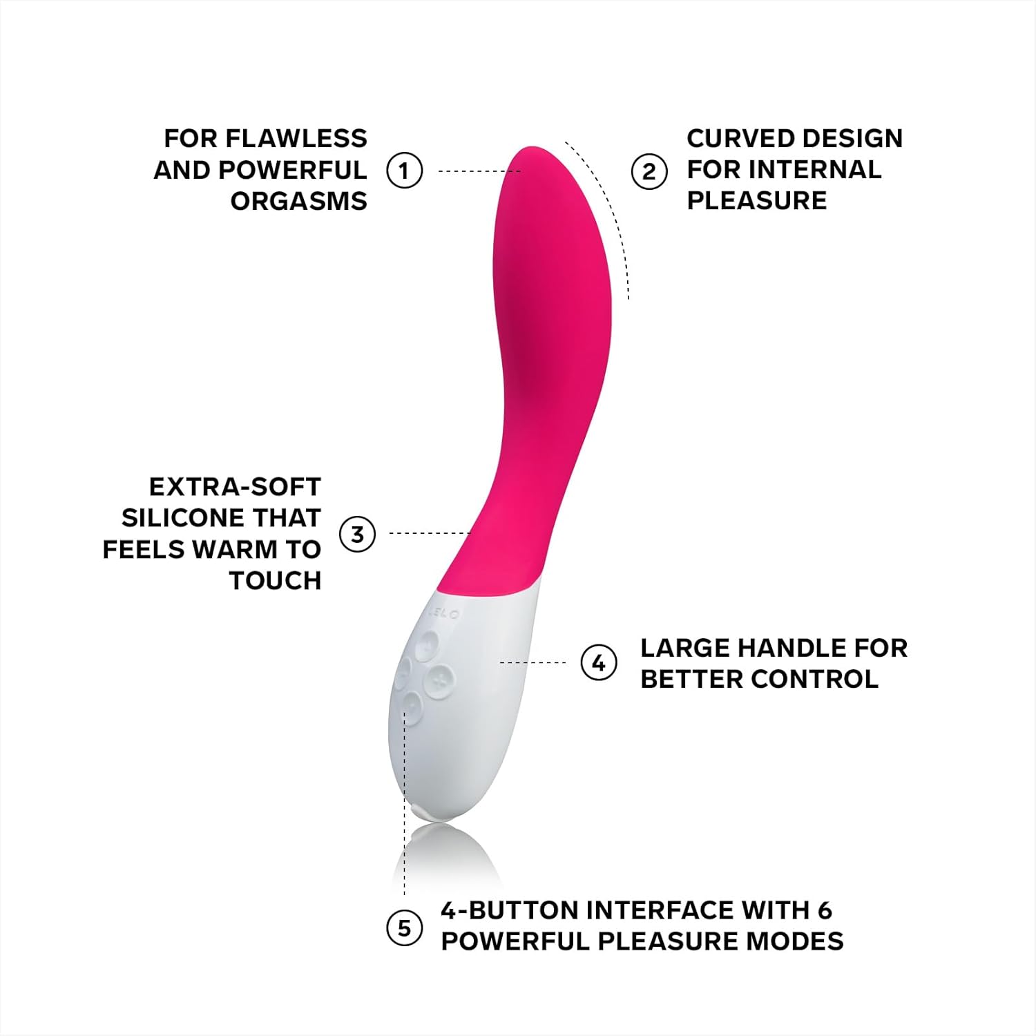 LELO - Mona 2 Vibrator Cerise ❤️Lelo