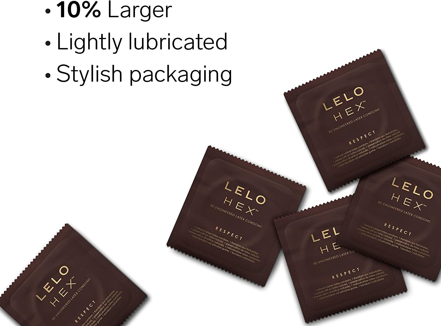 Revolutionary Condoms Lelo HEX Respect XL 36pcs Extra Size ❤️Lelo