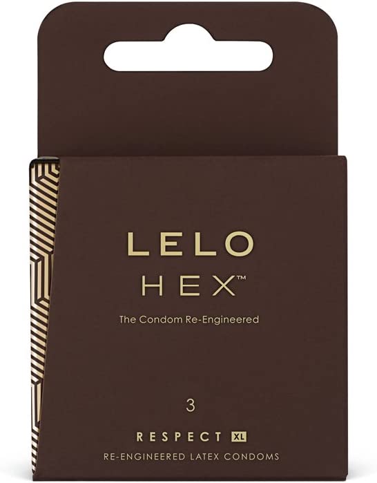 Revolutionary Condoms Lelo HEX Respect XL 3pcs Extra Size ❤️Lelo