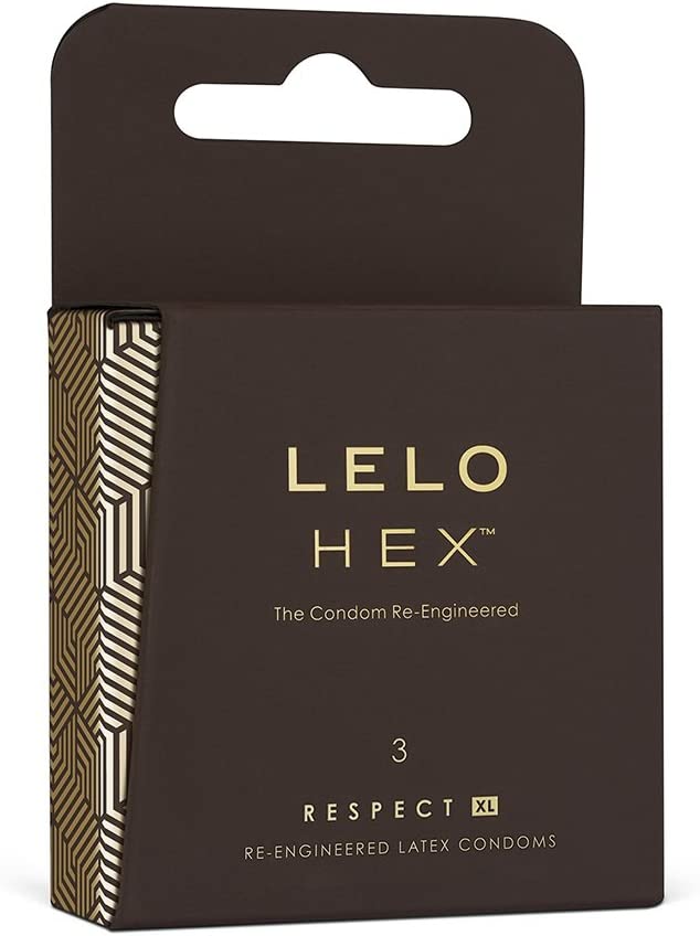 Revolutionary Condoms Lelo HEX Respect XL 3pcs Extra Size ❤️Lelo
