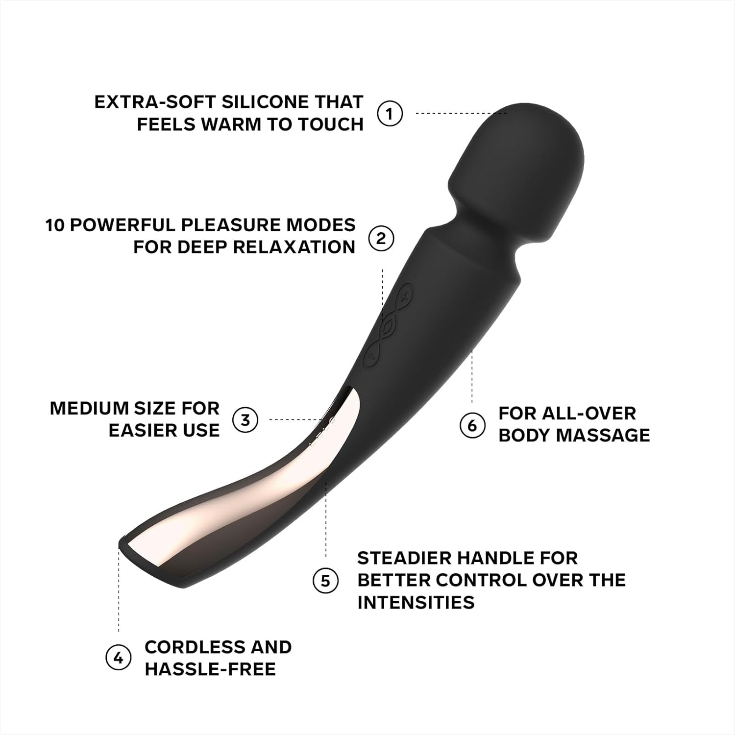 Wand Massager LELO - Smart Wand 2 Large Black ❤️Lelo