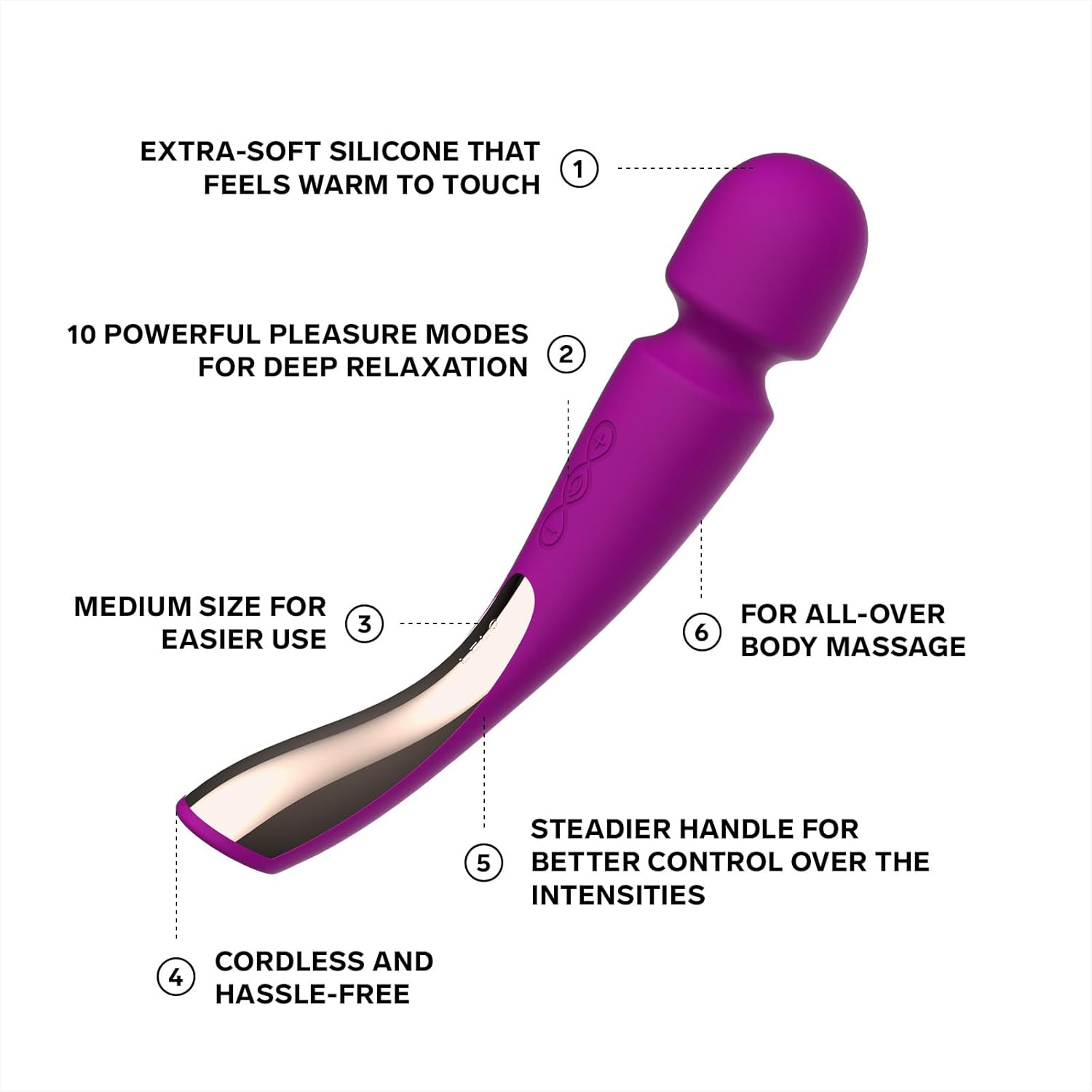 LELO - Smart Wand 2 Massager Medium Deep Rose ❤️Lelo