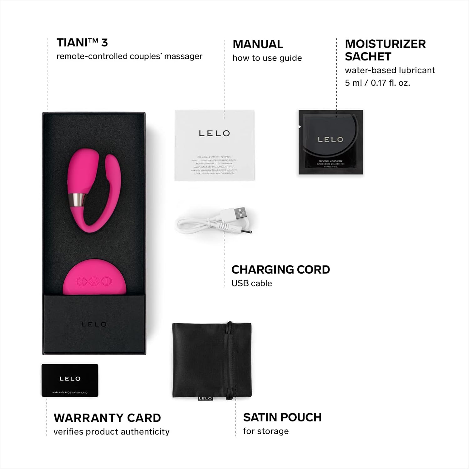 Couples’ Massager LELO - Tiani 3 Cerise ❤️Lelo