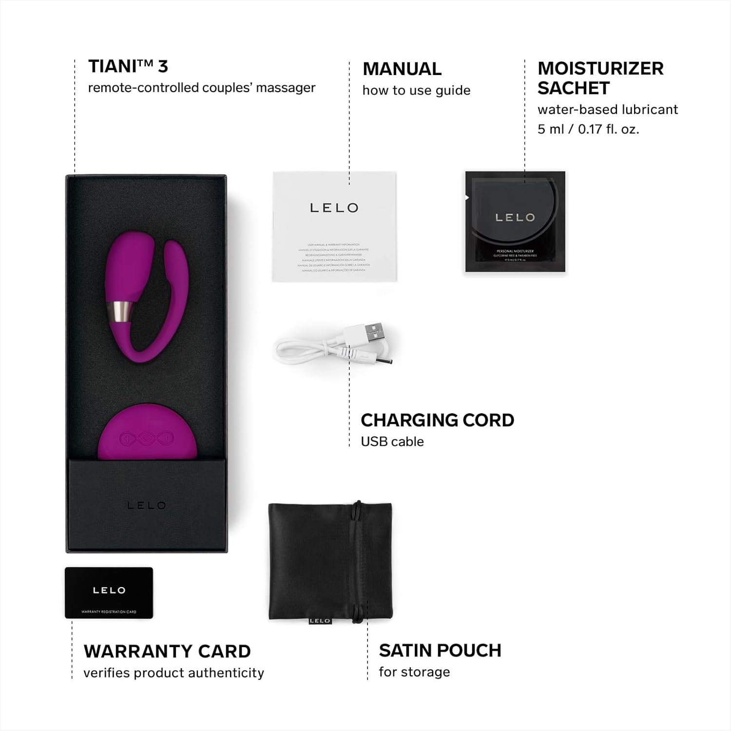 Couples’ Massager LELO - Tiani 3 Deep Rose ❤️Lelo