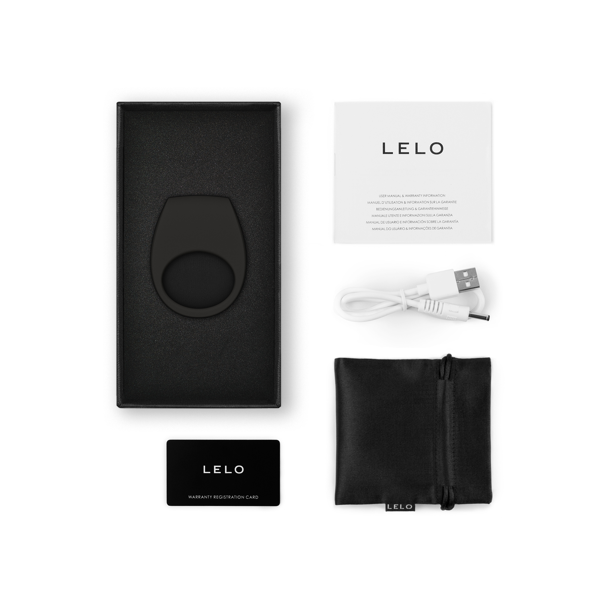 LELO - Tor 3 Vibrating Cock Ring Black ❤️Lelo