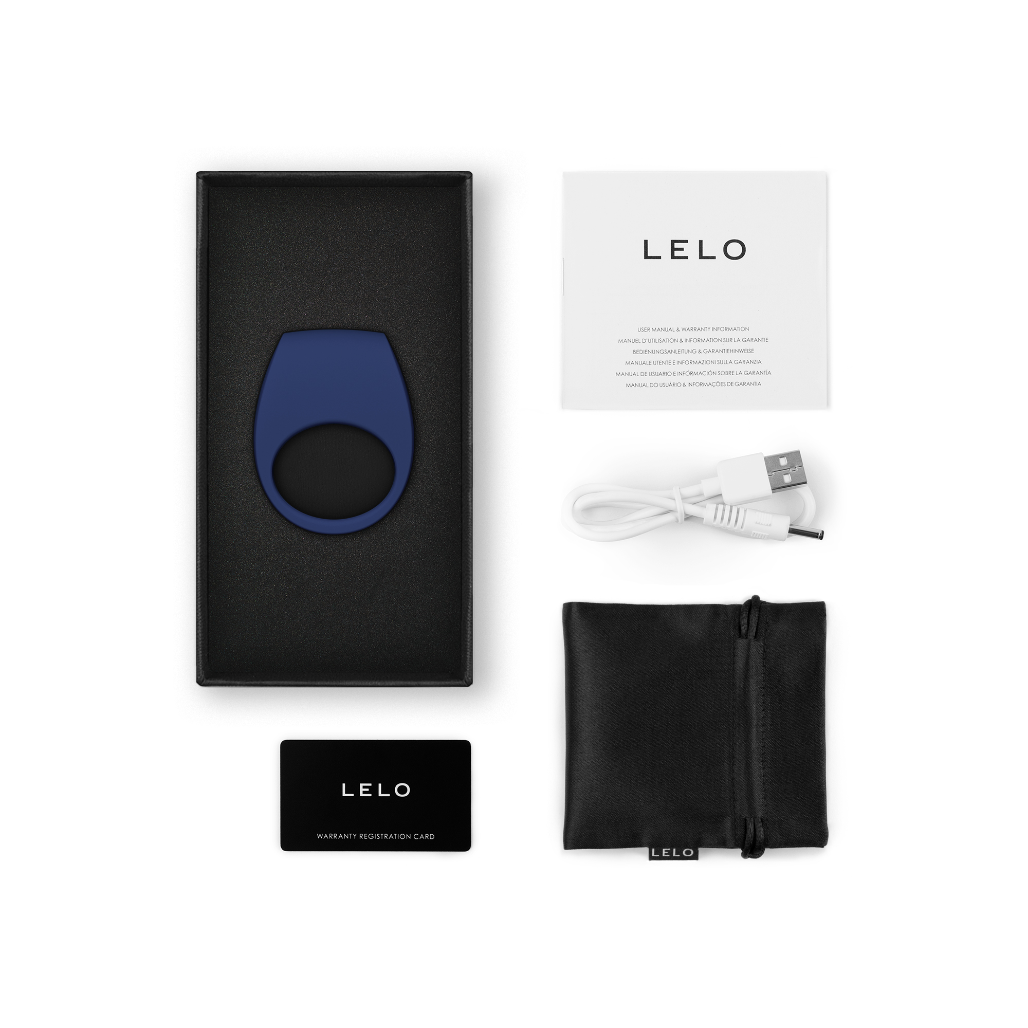 LELO - Tor 3 Cock Ring Base Blue ❤️Lelo