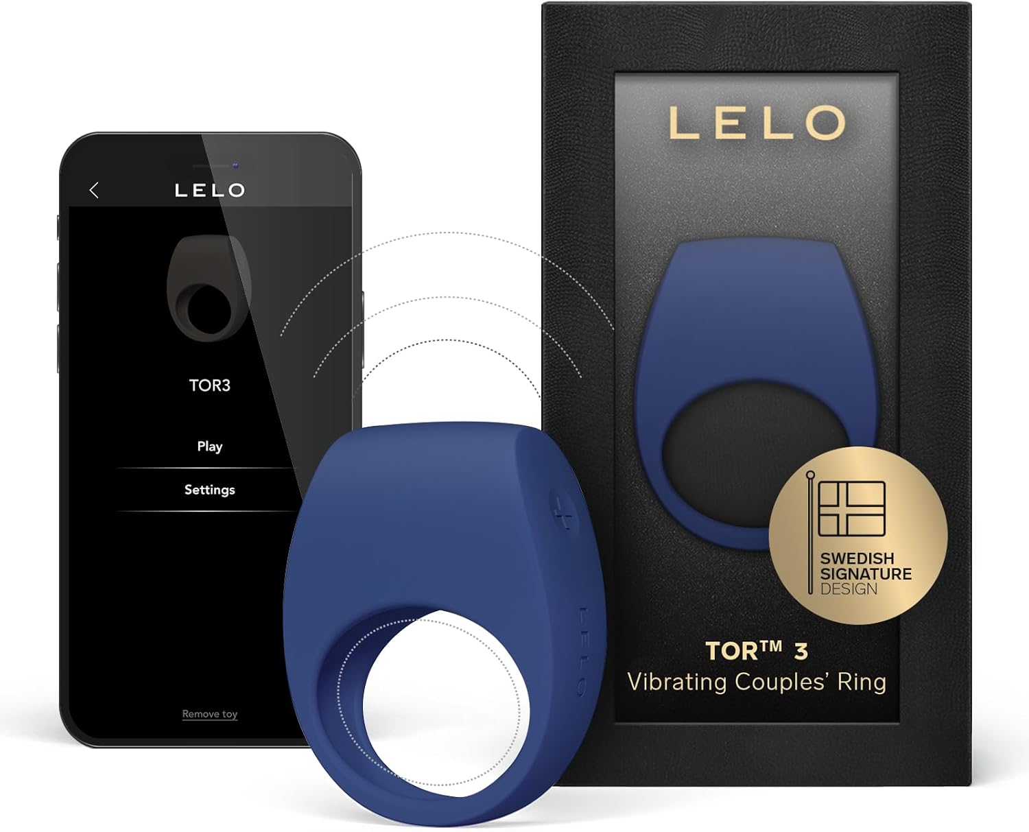 LELO - Tor 3 Cock Ring Base Blue ❤️Lelo