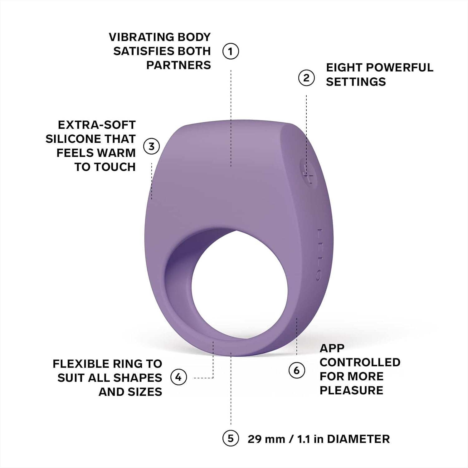 LELO - Tor 3 Cock Ring Violet Dusk ❤️Lelo