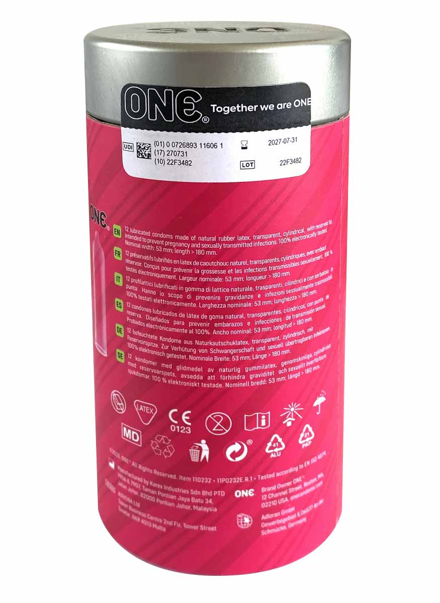 ONE Flavor Waves Flavored Condoms 12 Pack - 6 Tantalizing Tastes ❤️ONE