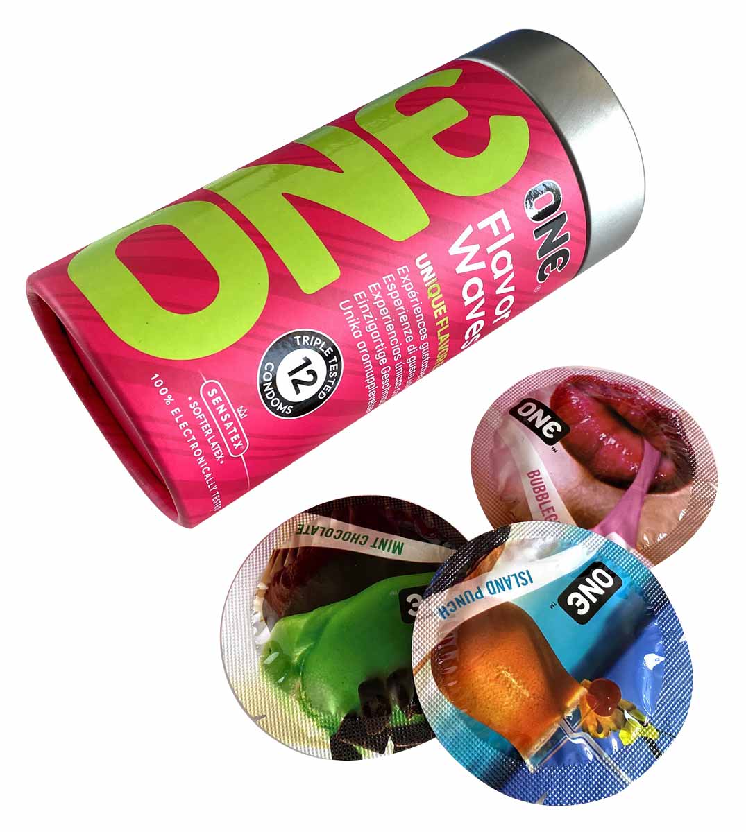 ONE Flavor Waves Flavored Condoms 12 Pack - 6 Tantalizing Tastes ❤️ONE