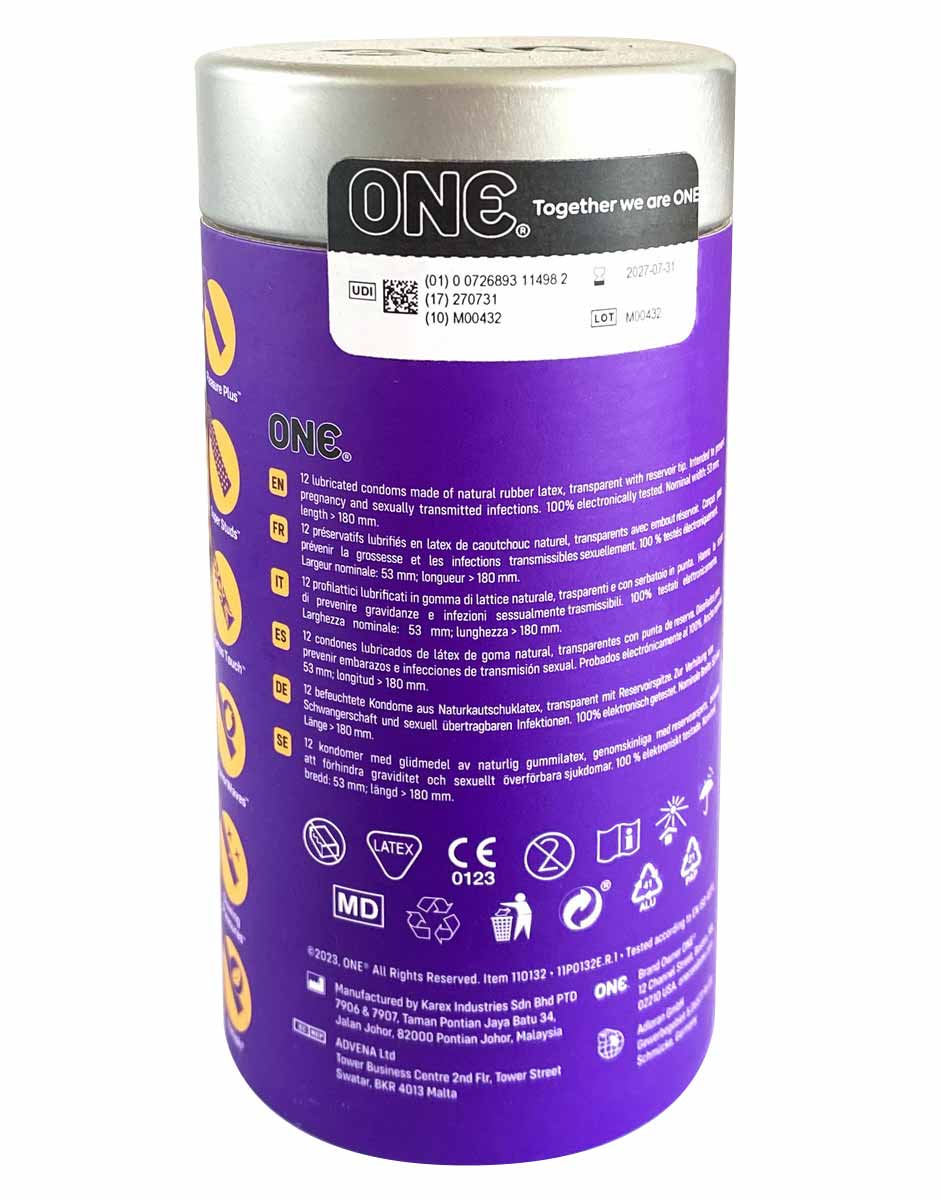 ONE Mixed Pleasures Condom Variety Pack 12ct - 6 Types ❤️ONE