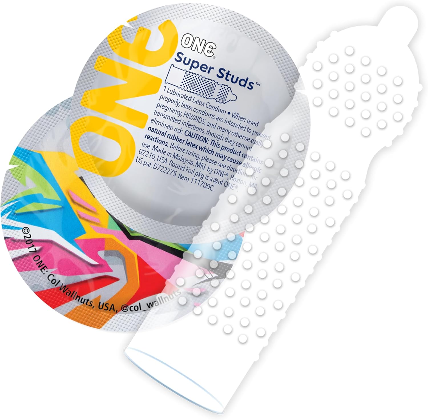 ONE Super Studs Ribbed Condoms 12 Pack ❤️ONE
