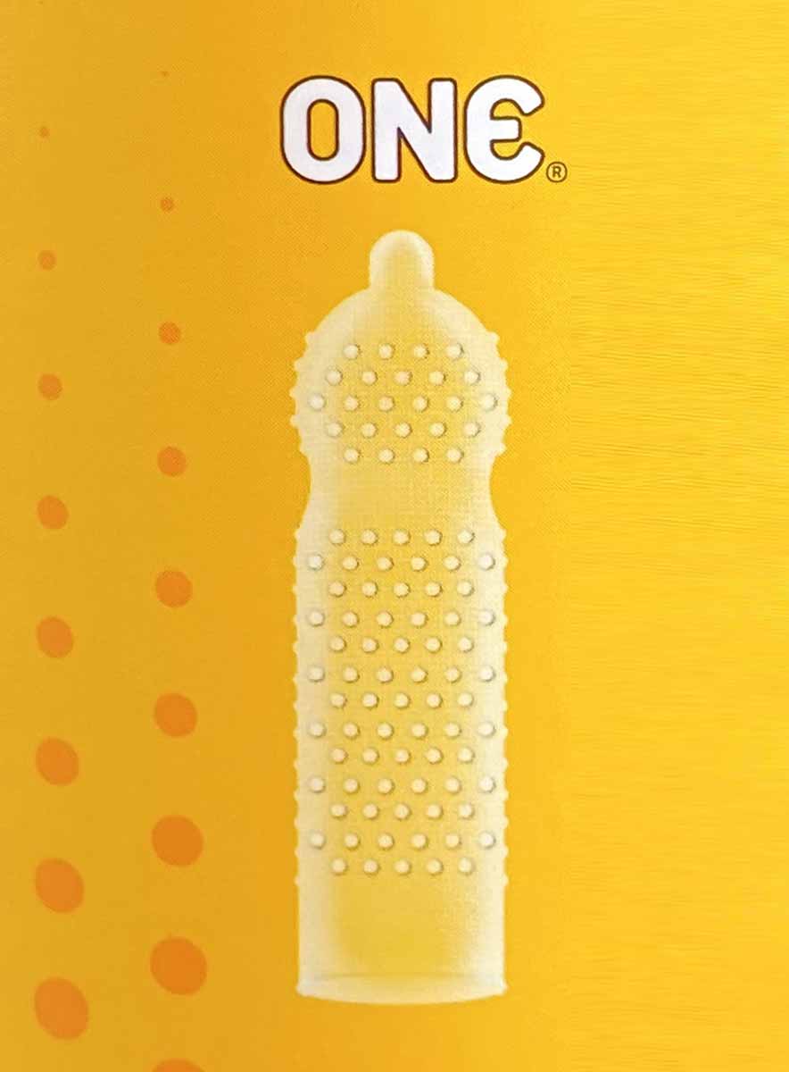 ONE Super Studs Ribbed Condoms 12 Pack ❤️ONE