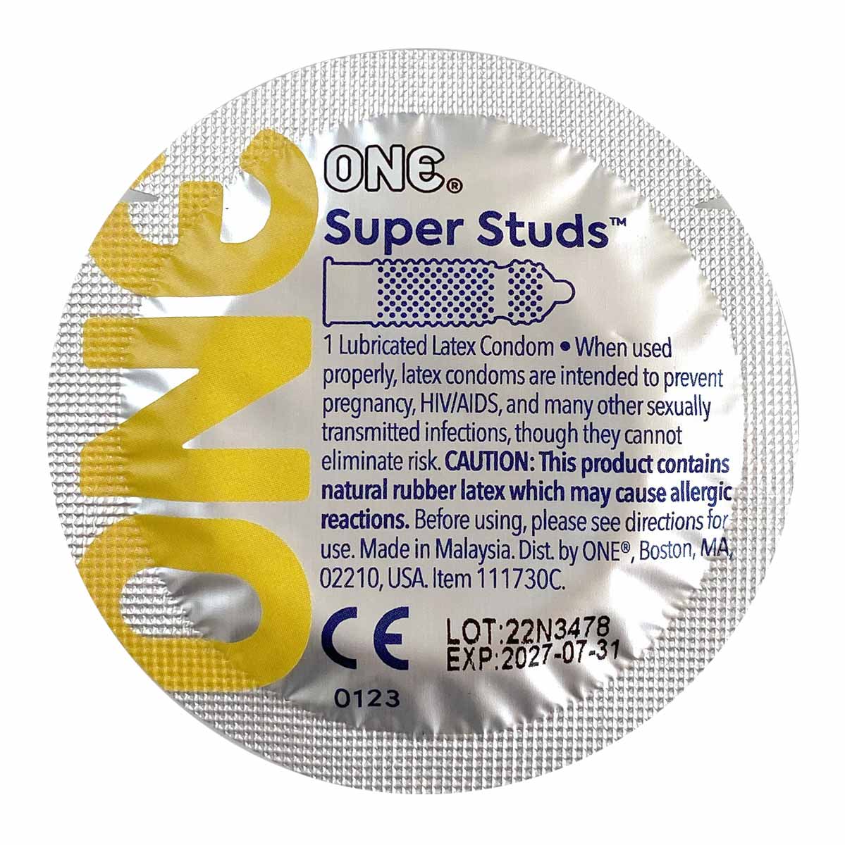 ONE Super Studs Ribbed Condoms 12 Pack ❤️ONE