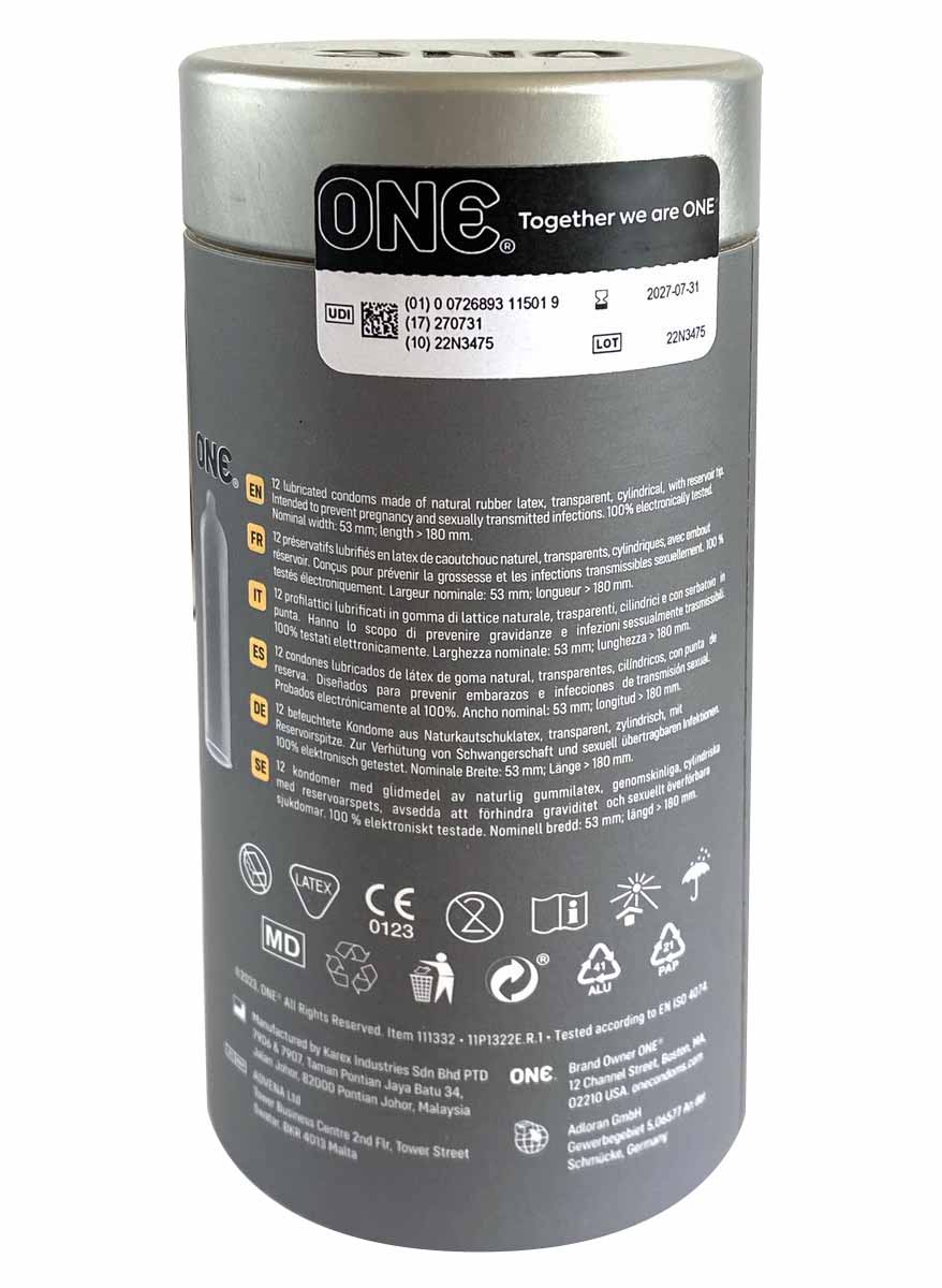 ONE Vanish Superthin Condoms 12 Pack Premium Lubricated ❤️ONE