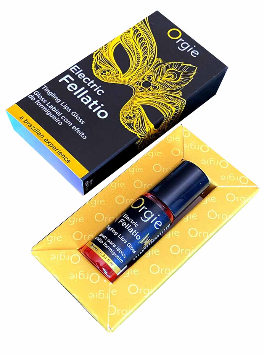Orgie Electric Fellatio Vibrating Lip Gloss 10ml ❤️Orgie