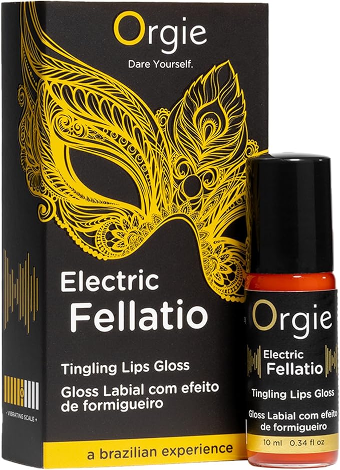 Orgie Electric Fellatio Vibrating Lip Gloss 10ml ❤️Orgie