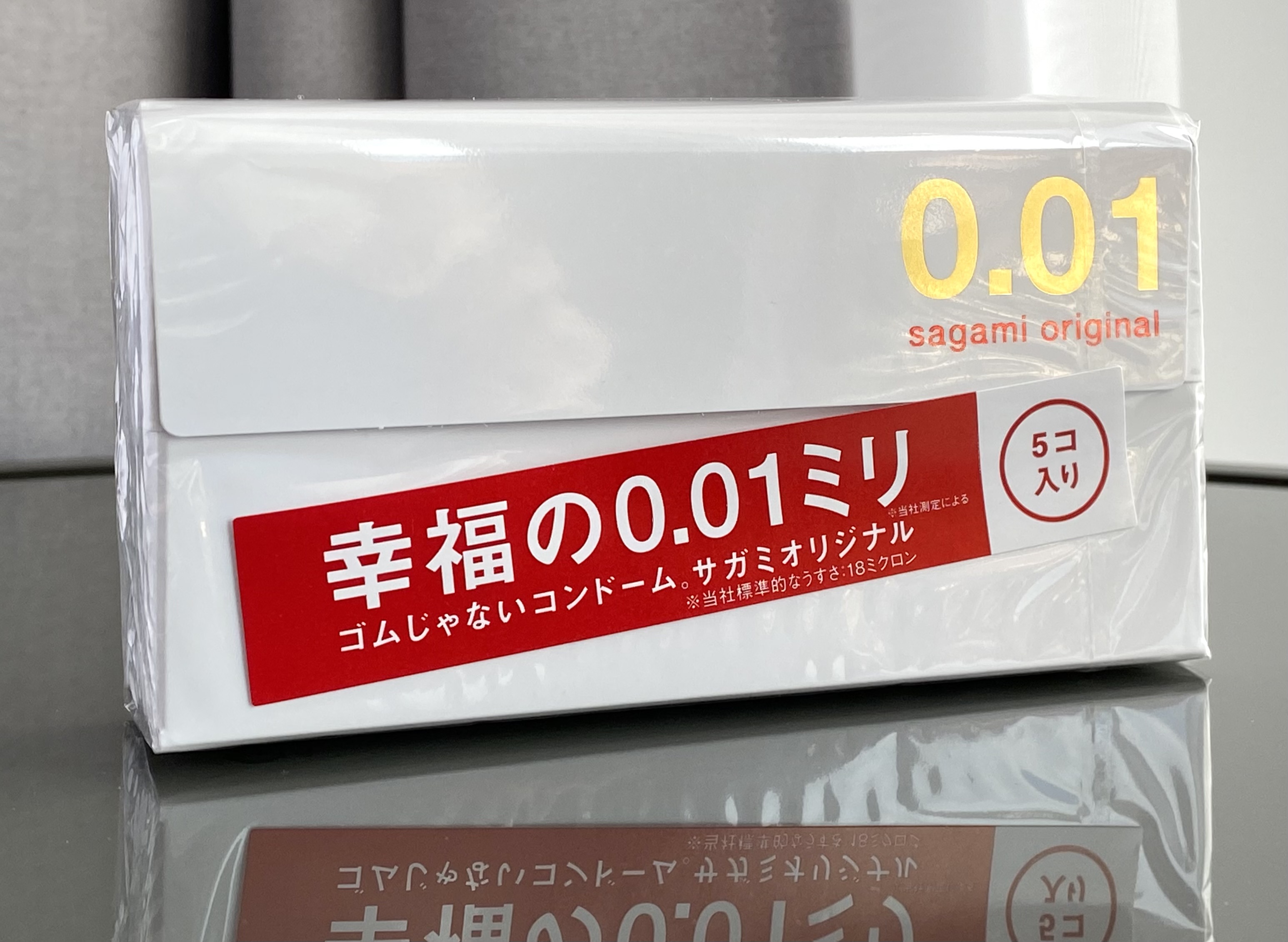 SAGAMI Original 0.01 Ultra-Thin Polyurethane Condoms (5 Pack) ❤️Sagami Original