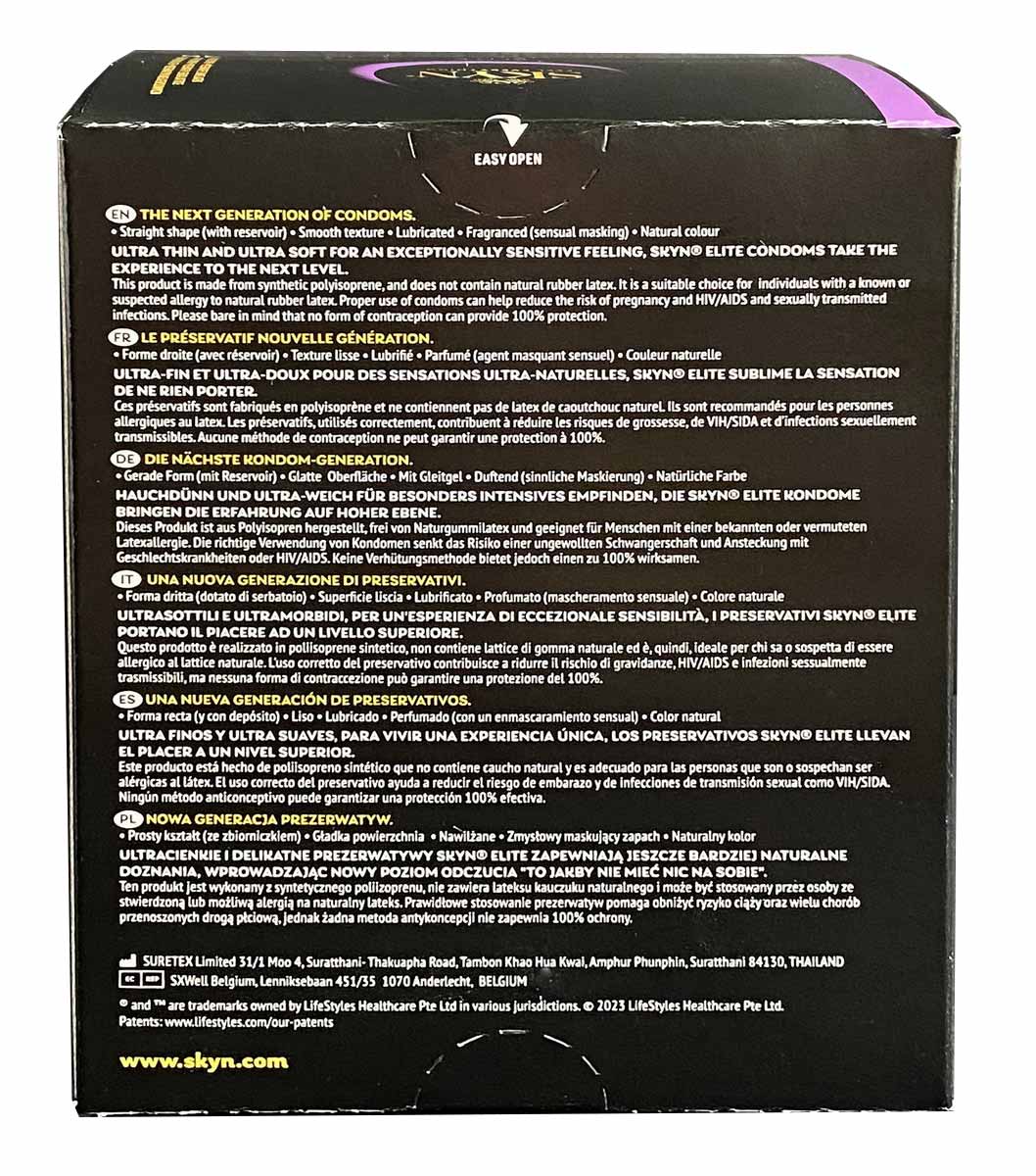 SKYN Elite Ultra-Thin Non-Latex Condoms 36 Pack ❤️SKYN