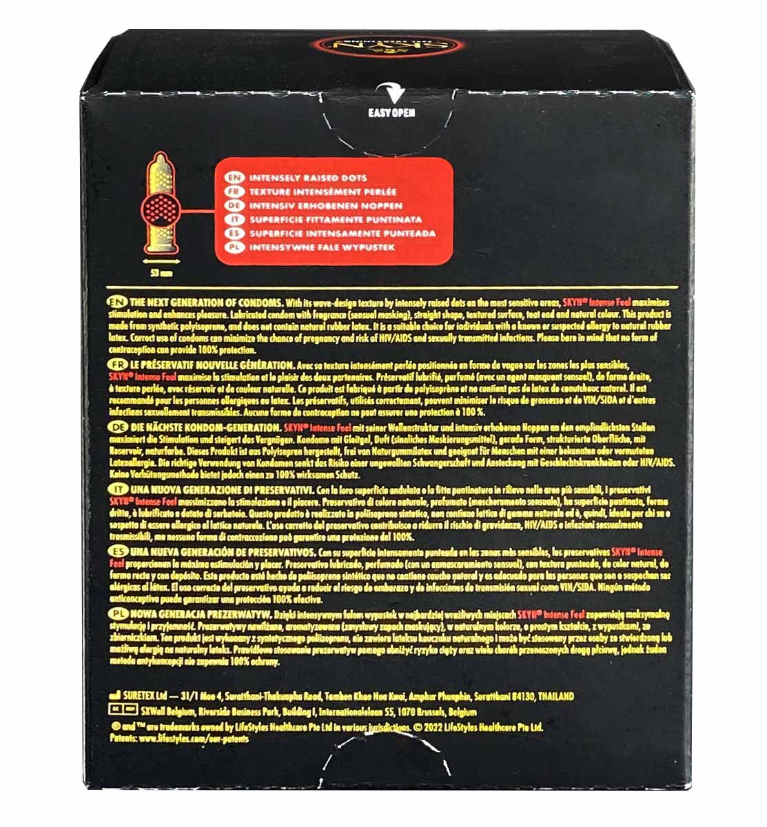 SKYN Intense Feel Non-Latex Dotted Condoms 36 Pack ❤️SKYN