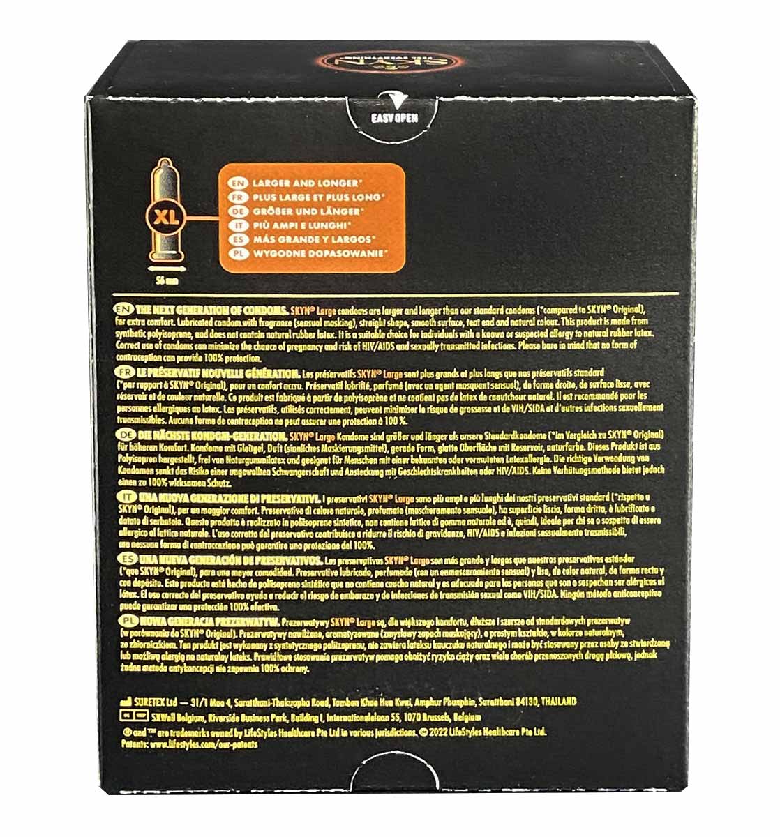 SKYN Large King Size Non-Latex Condoms 36 Pack ❤️SKYN